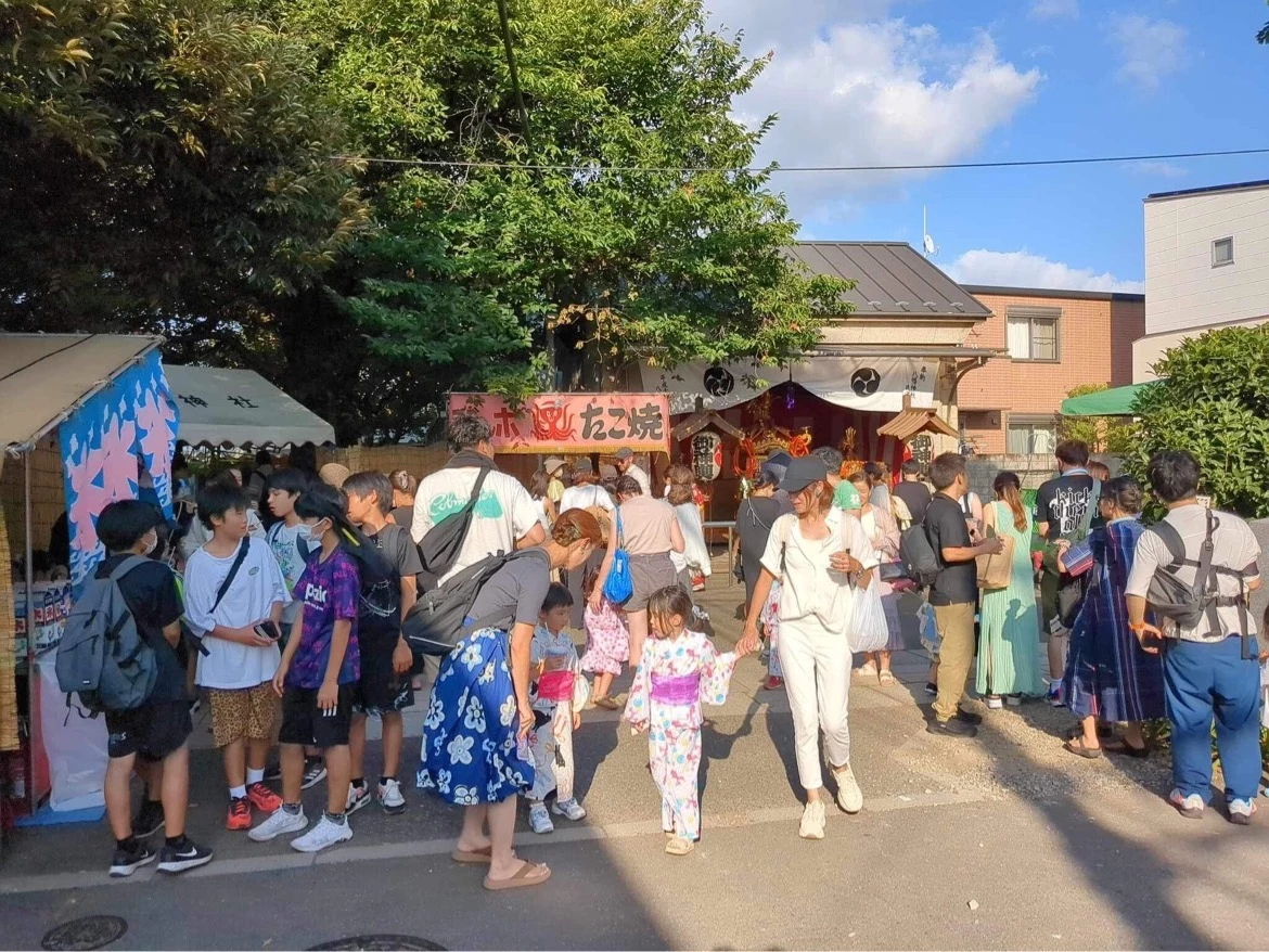 中野区大和町八幡神社例大祭　大盆踊り会 写真12